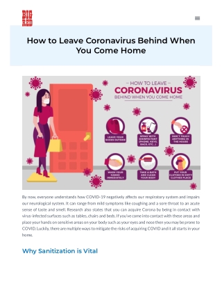 How to Leave Coronavirus Behind When You Come Home