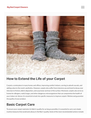 How to Extend The Life of Your Carpets