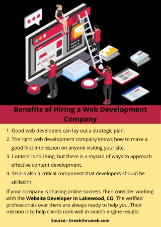 Benefits of Hiring a Web Development Company