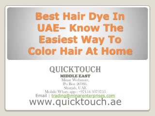 Best Hair Dye In UAE– Know The Easiest Way To Color Hair At Home