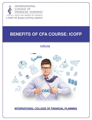 Benefits of CFA Course: ICoFP