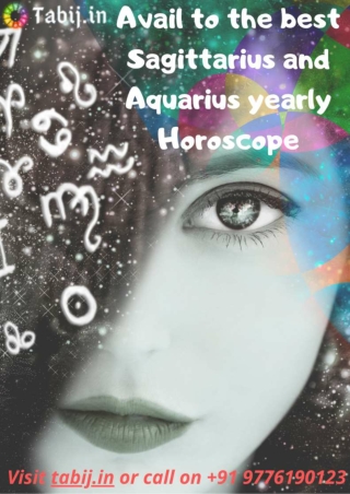 Avail to the best Sagittarius and Aquarius yearly Horoscope