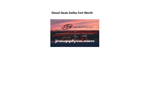 Gas Diesel supplies Dallas Fort Worth