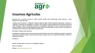 Insumos Agrícolas