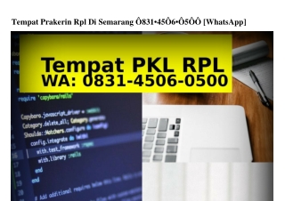 VTempat prakerin rpl di semarang tempat pkl untuk jurusan rpl di bandung, tempat pkl untuk jurusan rpl di bandung tempat