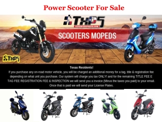 Power scooter for sale - TX Power Sports