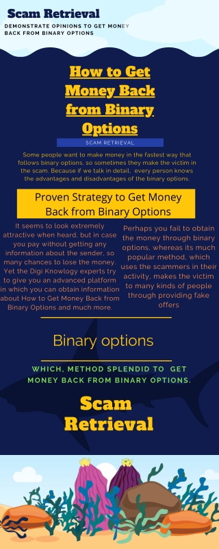 Demonstrate Opinions to Get Money Back from Binary Options