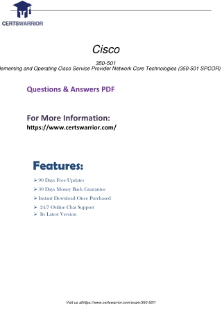350-501 PDF Training Guides Preparation Material
