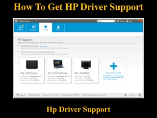 How To Get HP Driver Support