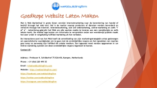 Goedkope Website Laten Maken