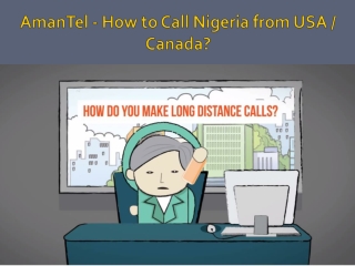 AmanTel - How to Call Nigeria from USA