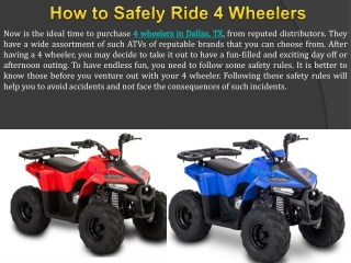 Buy 4 Wheelers in Dallas, TX - Arlington Power Sports