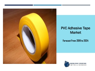 PVC Adhesive Tape Market to be Worth US$2.847 billion by 2024