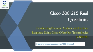 Cisco Certified CyberOps Professional 300-215 Exam Questions