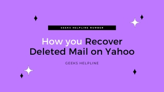 How you Recover Deleted Mail on Yahoo