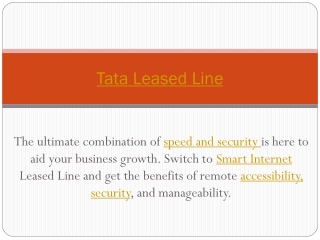 Tata (PRI) Primary Rate Interface | Bangalore Call: 9036000187 | Tata ILL (Internet Leased Line)