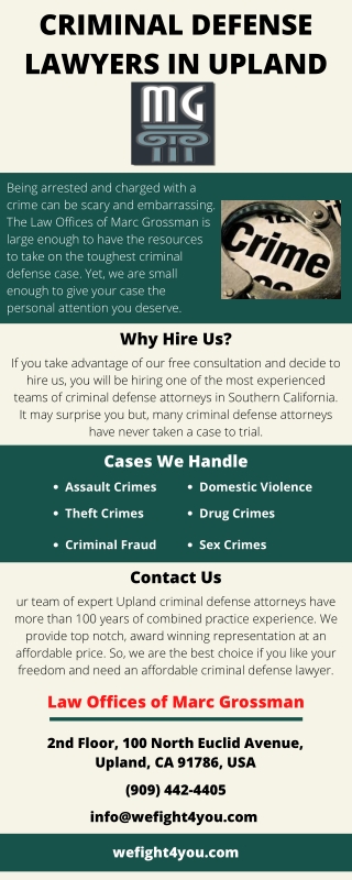 Criminal Defense Lawyers In Upland