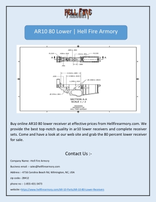 AR10 80 Lower | Hell Fire Armory