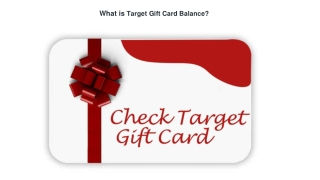 What is Target Gift Card Balance?