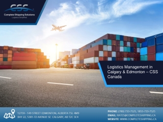 Logistics Management in Calgary & Edmonton – CSS Canada