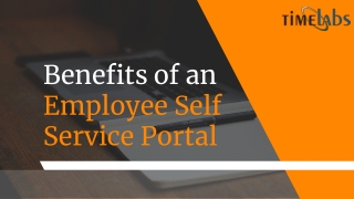 Benefits of Employee Self Service Portal