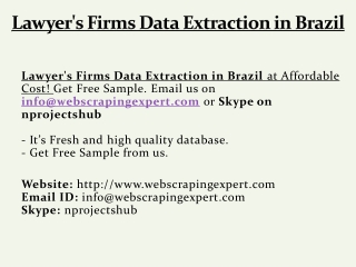 Lawyer's Firms Data Extraction in Brazil