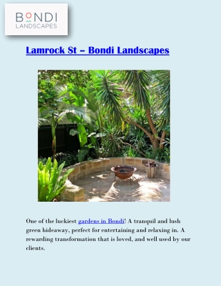 Lamrock St – Bondi Landscapes