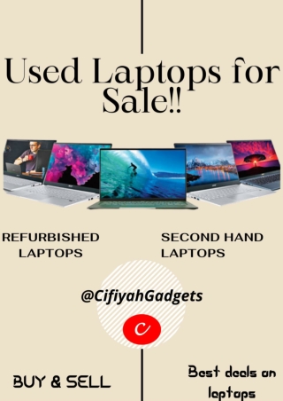 Benefits to buy used laptops online