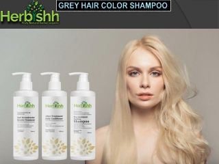 Grey Hair Color Shampoo - Herbishh