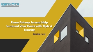 Fence Privacy Screens Help Surround Your Home with Style & Security