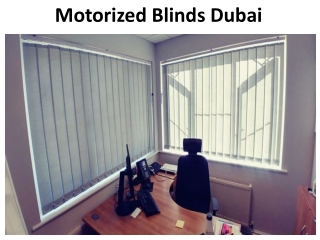 Motorized Blinds Dubai