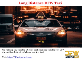 Long Distance DFW Taxi