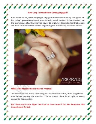 How Long To Date Before Getting Engaged?