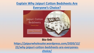 Why Jaipuri Cotton Bedsheets Are Everyone’s Choice