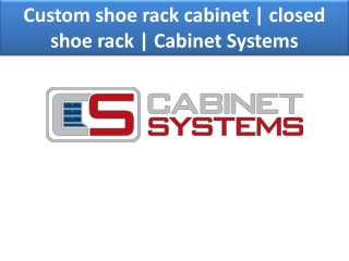 Shoe rack cabinets
