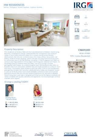 Buy Hw Residences-410083 - IRG Cayman