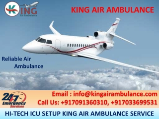 Take Emergency Air Ambulance Service in Chennai and Bhopal by King