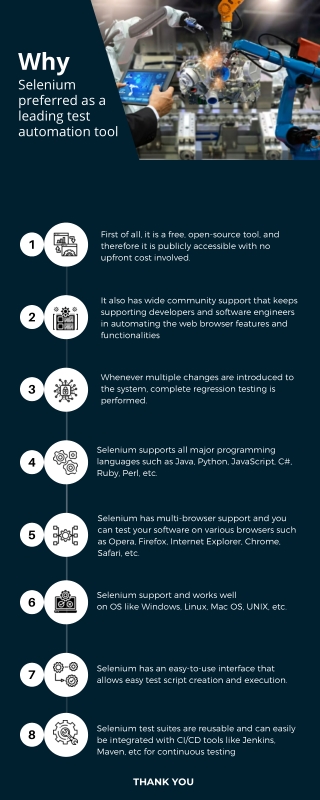 Why Selenium preferred as a leading test automation tool