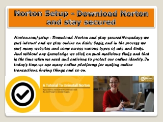 Norton Setup - Download Norton and stay secured