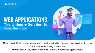 Web Applications: The Ultimate Solution To Your Business