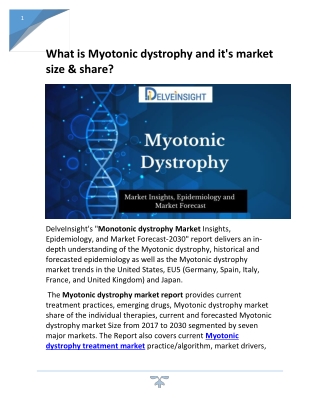 What is Myotonic dystrophy?