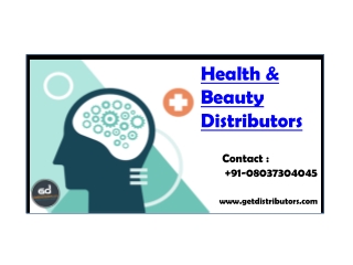 Required Health & Beauty Distributors in Pan India