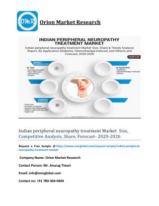 Indian peripheral neuropathy treatment Market  Size, Competitive Analysis, Share, Forecast- 2020-2026