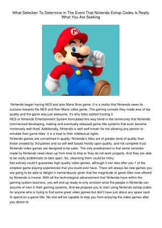 Nintendo Eshop Code Generator