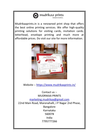 Invitation Cards Maker | Mudrikaaprints.in