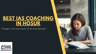 Best IAS Coaching in Hosur