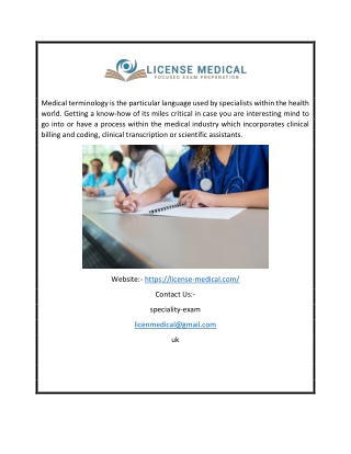 Medical Course Online | License-medical.com