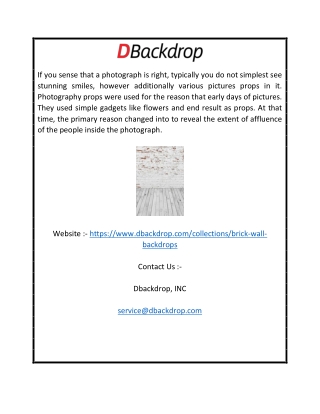 Buy Brick Backdrop | Dbackdrop
