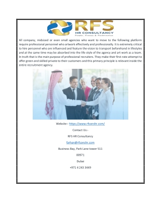 Hr Consultants in Dubai | Rfsonshr.com