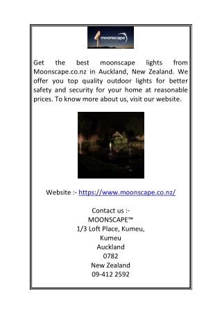 Garden Lights Auckland | Moonscape.co.nz